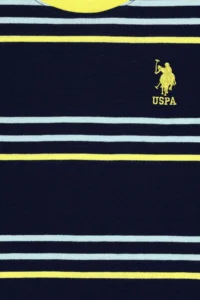US Polo Assn. Boys' Navy Blue Crew Neck T-Shirt - Image 3