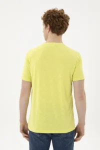 US Polo Assn. Men Regular Fit Crew Neck Pistachio Green Basic T-Shirt - Image 5