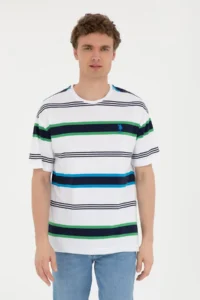 US Polo Assn. Men comfort Fit Crew Neck Ecru T-Shirt