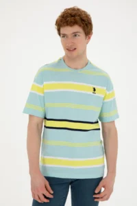 US Polo Assn. Men comfort Fit Crew Neck Mint T-Shirt - Image 3
