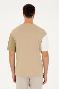 US Polo Assn. Men comfort Fit Crew Neck Light Khaki T-Shirt - Image 5