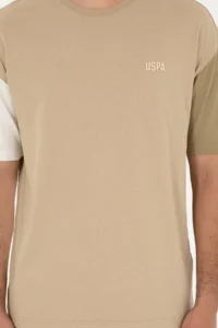 US Polo Assn. Men comfort Fit Crew Neck Light Khaki T-Shirt - Image 6