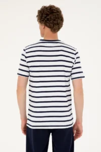US Polo Assn. Men Regular Fit Crew Neck White T-Shirt - Image 5