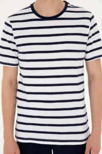 US Polo Assn. Men Regular Fit Crew Neck White T-Shirt - Image 6