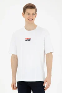 US Polo Assn. Men comfort Fit Crew Neck White T-Shirt
