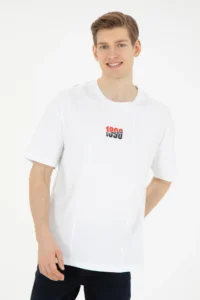 US Polo Assn. Men comfort Fit Crew Neck White T-Shirt - Image 3