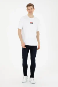 US Polo Assn. Men comfort Fit Crew Neck White T-Shirt - Image 4