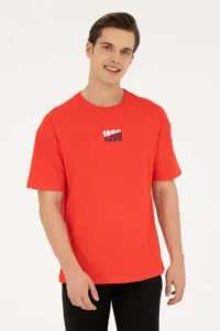 US Polo Assn. Men comfort Fit Crew Neck Red T-Shirt