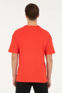 US Polo Assn. Men comfort Fit Crew Neck Red T-Shirt - Image 5