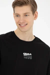 US Polo Assn. Men comfort Fit Crew Neck Black T-Shirt - Image 2