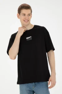 US Polo Assn. Men comfort Fit Crew Neck Black T-Shirt - Image 3