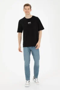 US Polo Assn. Men comfort Fit Crew Neck Black T-Shirt - Image 4
