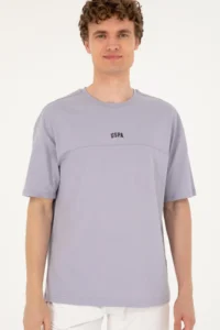 US Polo Assn. Men comfort Fit Crew Neck Gray T-Shirt - Image 3