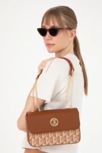 Pierre Cardin Tan Shoulder Bag - Image 2