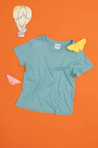 US Polo Assn. Girls' Mint Crew Neck Knitting T-Shirt - Image 3