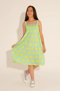US Polo Assn. Girls' Mint Sleeveless Knitting Dress - Image 3