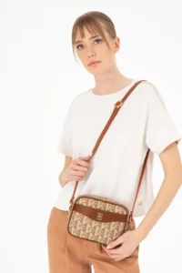 Pierre Cardin Tan Crossbody Bag