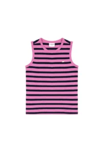 US Polo Assn. Girls' Violet Crew Neck Sleeveless T-Shirt - Image 3