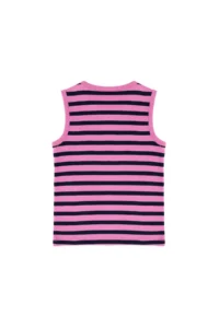 US Polo Assn. Girls' Violet Crew Neck Sleeveless T-Shirt - Image 4