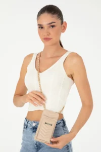 Pierre Cardin Beige Crossbody Bag