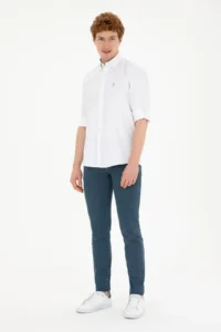 US Polo Assn. Men Stone Printed White Shirt - Image 4