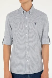 US Polo Assn. Men Navy Blue Long Sleeve Shirt - Image 6
