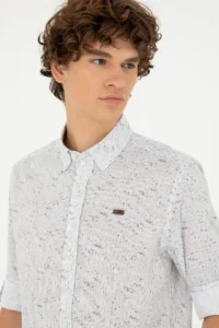 US Polo Assn. Men Stone Long Sleeve Shirt - Image 2