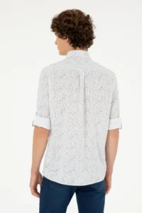 US Polo Assn. Men Stone Long Sleeve Shirt - Image 5