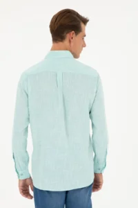 US Polo Assn. Men Mint Long Sleeve Shirt - Image 5