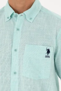 US Polo Assn. Men Mint Long Sleeve Shirt - Image 7
