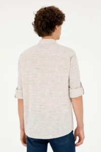 US Polo Assn. Men Stone Long Sleeve Shirt - Image 5
