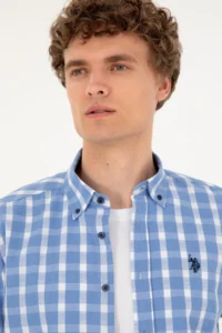 US Polo Assn. Men Navy Blue Long Sleeve Shirt - Image 2