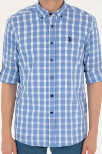 US Polo Assn. Men Navy Blue Long Sleeve Shirt - Image 6