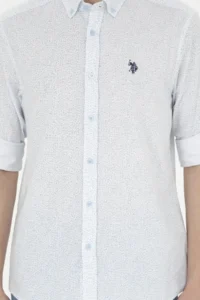 US Polo Assn. Men Blue Long Sleeve Shirt - Image 6