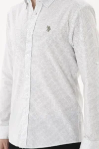 US Polo Assn. Men Printed White Shirt - Image 6