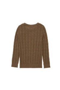 US Polo Assn. Boys' Khaki Basic Crew Neck Sweater - Image 2