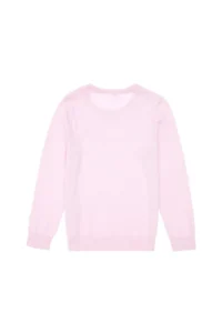 US Polo Assn. Girls' Pink Crew Neck Basic Sweater - Image 3