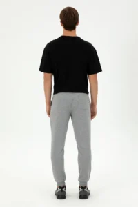 US Polo Assn. Men Gray Melanj Sweatpants - Image 4
