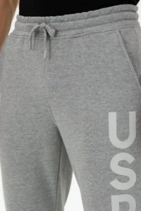 US Polo Assn. Men Gray Melanj Sweatpants - Image 5