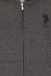 US Polo Assn. Boys' Anthracite Melanj Basic Sweatshirt - Image 3