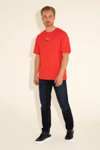 US Polo Assn. Men comfort Fit Crew Neck Red T-Shirt - Image 5