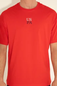 US Polo Assn. Men comfort Fit Crew Neck Red T-Shirt - Image 7