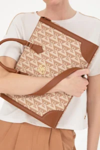 Pierre Cardin Tan Briefcase - Image 2