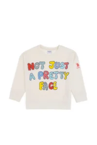 US Polo Assn. Girls' Cream Crew Neck Sweatshirt - Image 2
