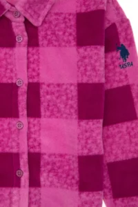 US Polo Assn. Girls' Fuchsia Knitting Shirt - Image 3
