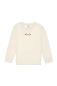 US Polo Assn. Girls' Cream Crew Neck Sweatshirt - Image 2