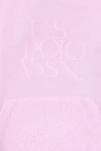 US Polo Assn. Girls' Pink Hooded Sweatshirt - Image 3