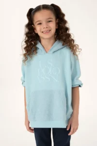 US Polo Assn. Girls' Water Green Hooded Sweatshirt
