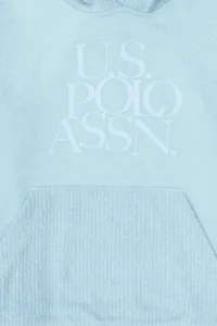 US Polo Assn. Girls' Water Green Hooded Sweatshirt - Image 5