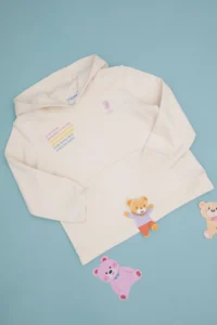 US Polo Assn. Girls' Cream Hooded Sweatshirt